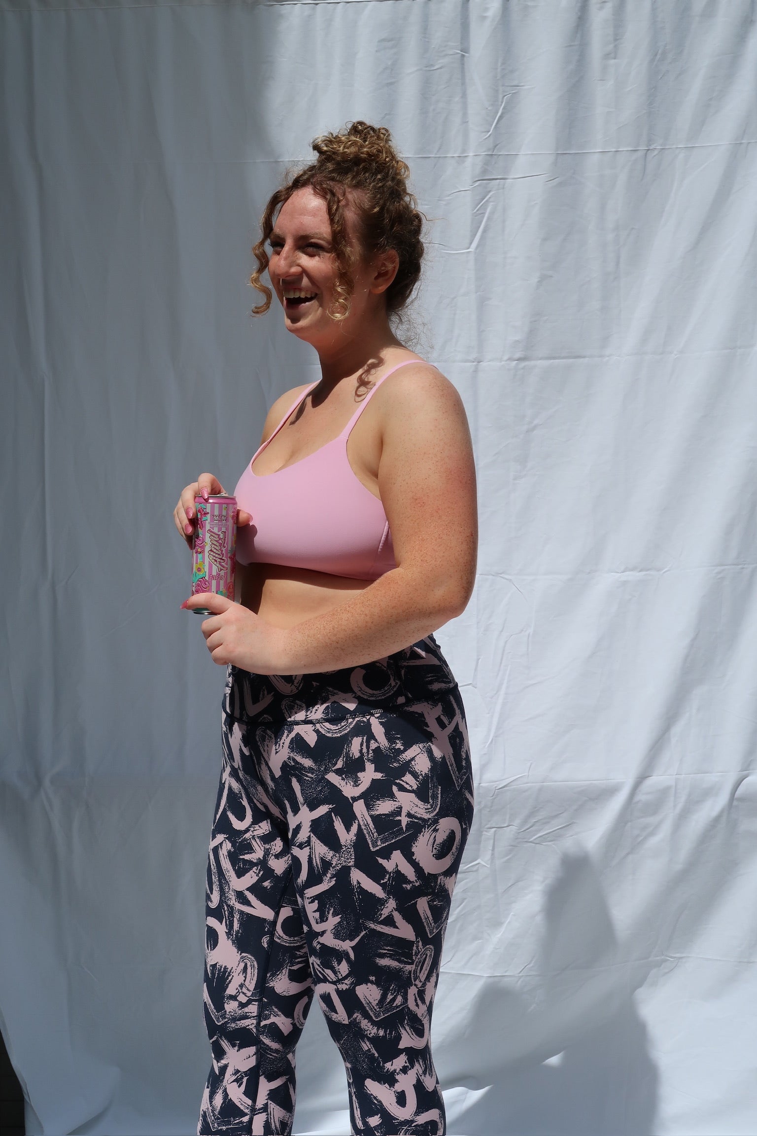 Lululemon Navy & Pink Design Leggings