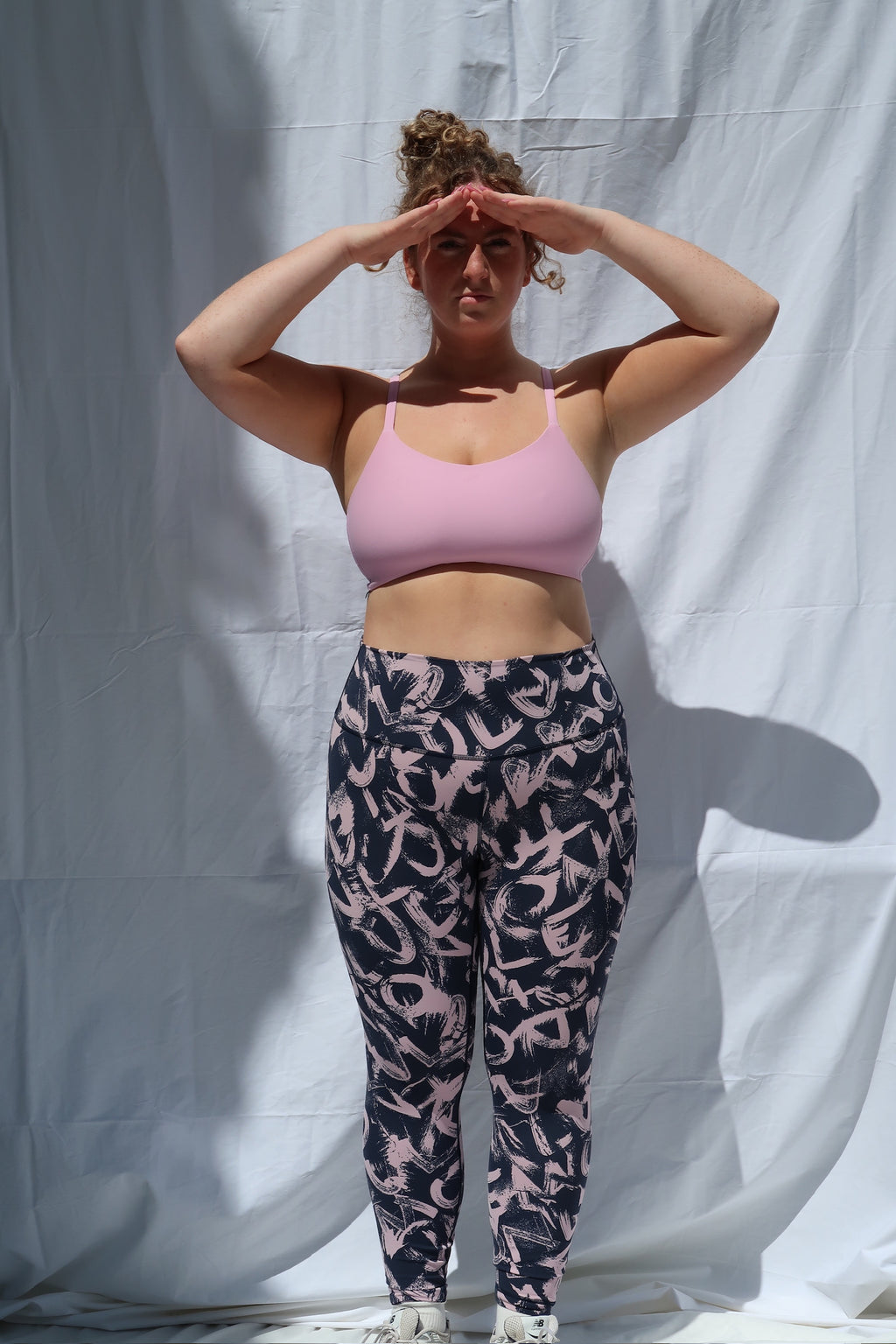 Lululemon Navy & Pink Design Leggings