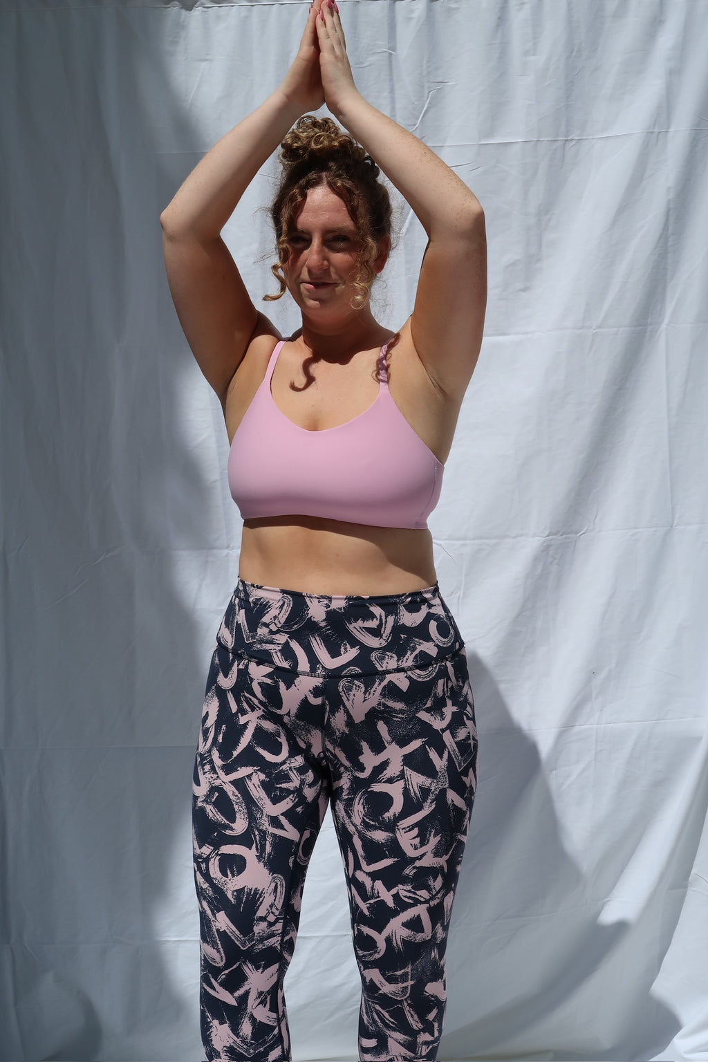 Lululemon Navy & Pink Design Leggings