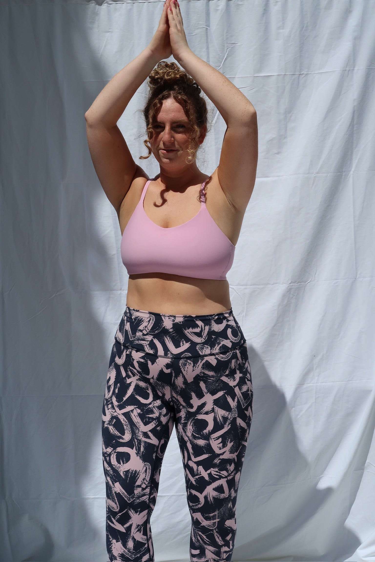 Lululemon Navy & Pink Design Leggings
