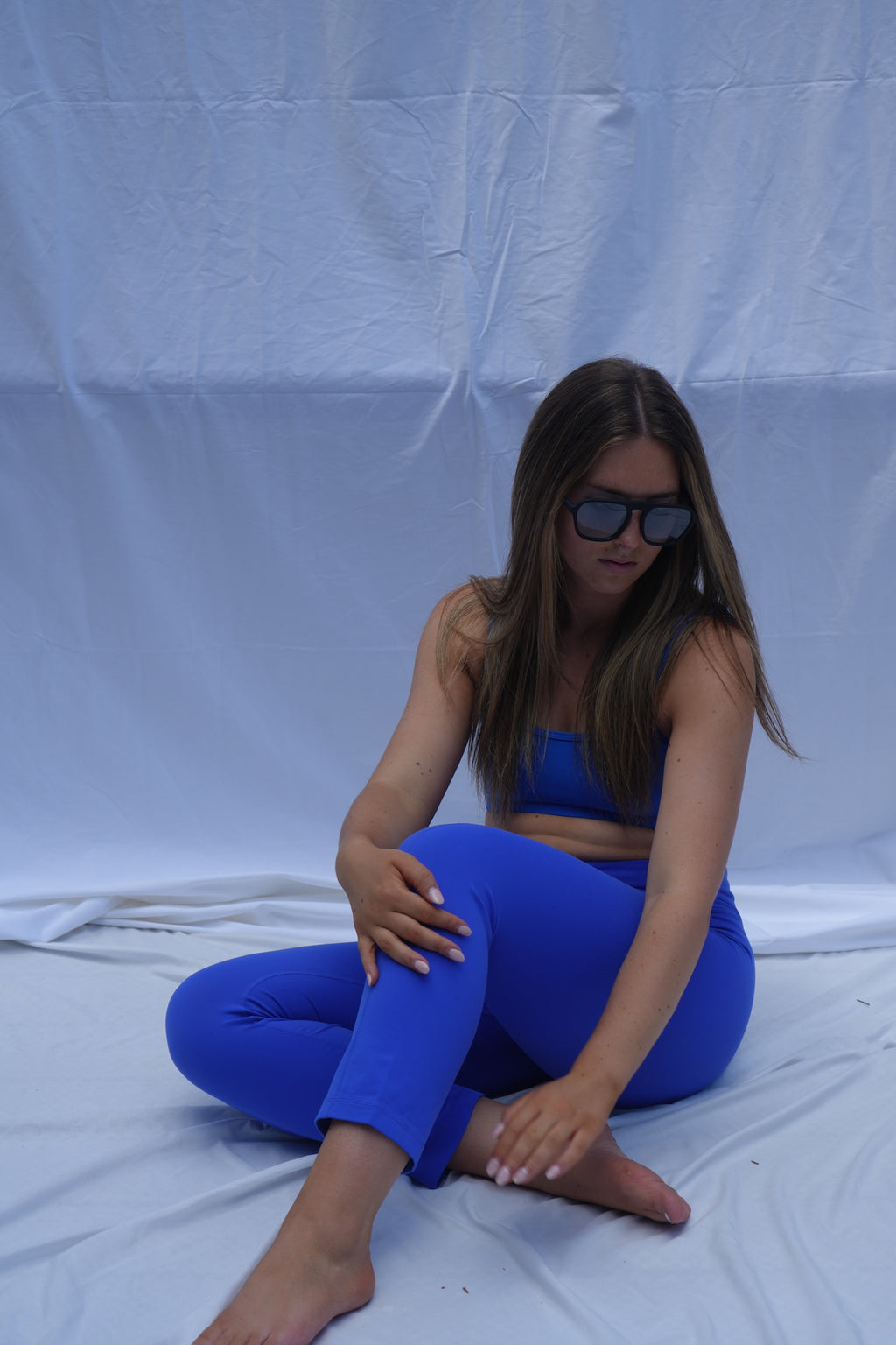 Athleta Bright Blue Capris