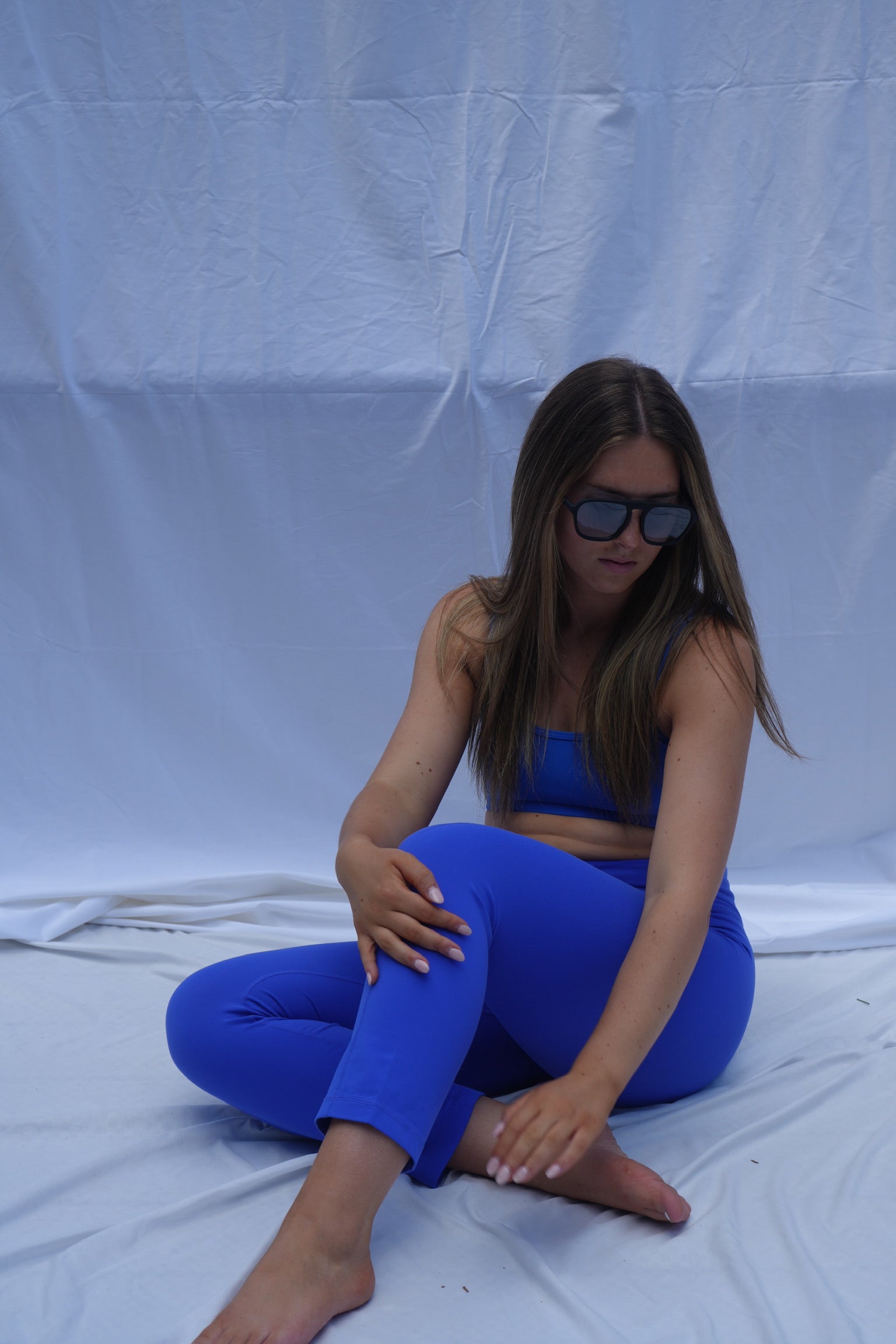 Athleta Bright Blue Capris