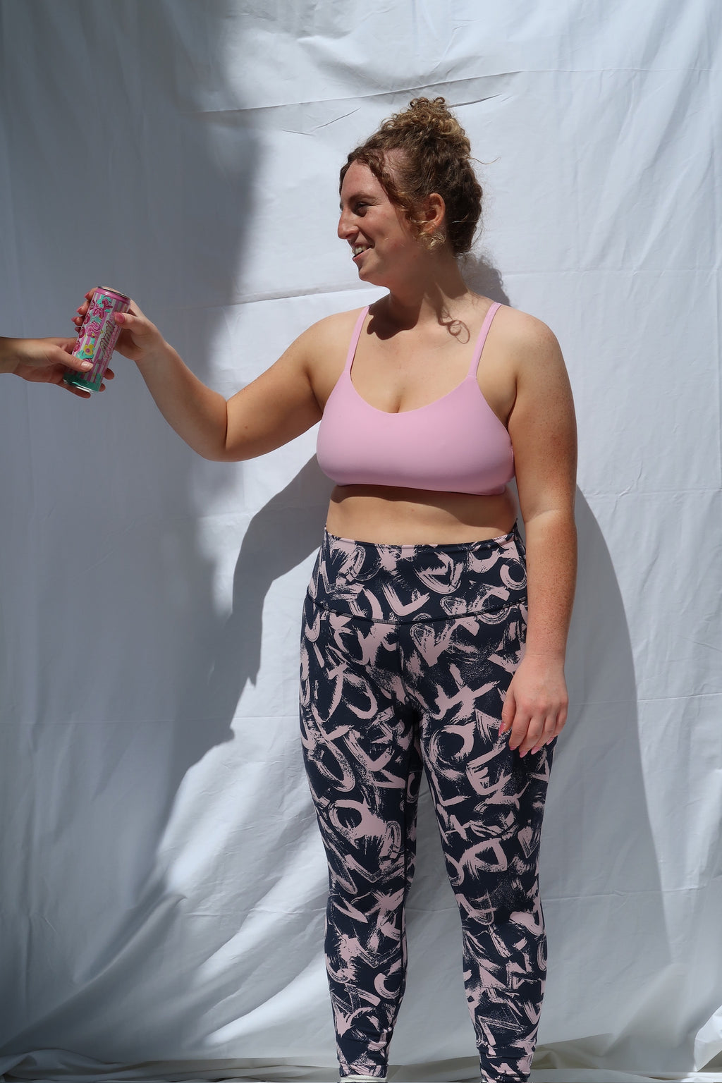 Lululemon Navy & Pink Design Leggings