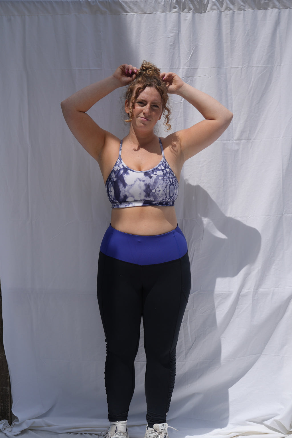 Lululemon Purple / Blue Tie Dye Flow Y Sports Bra