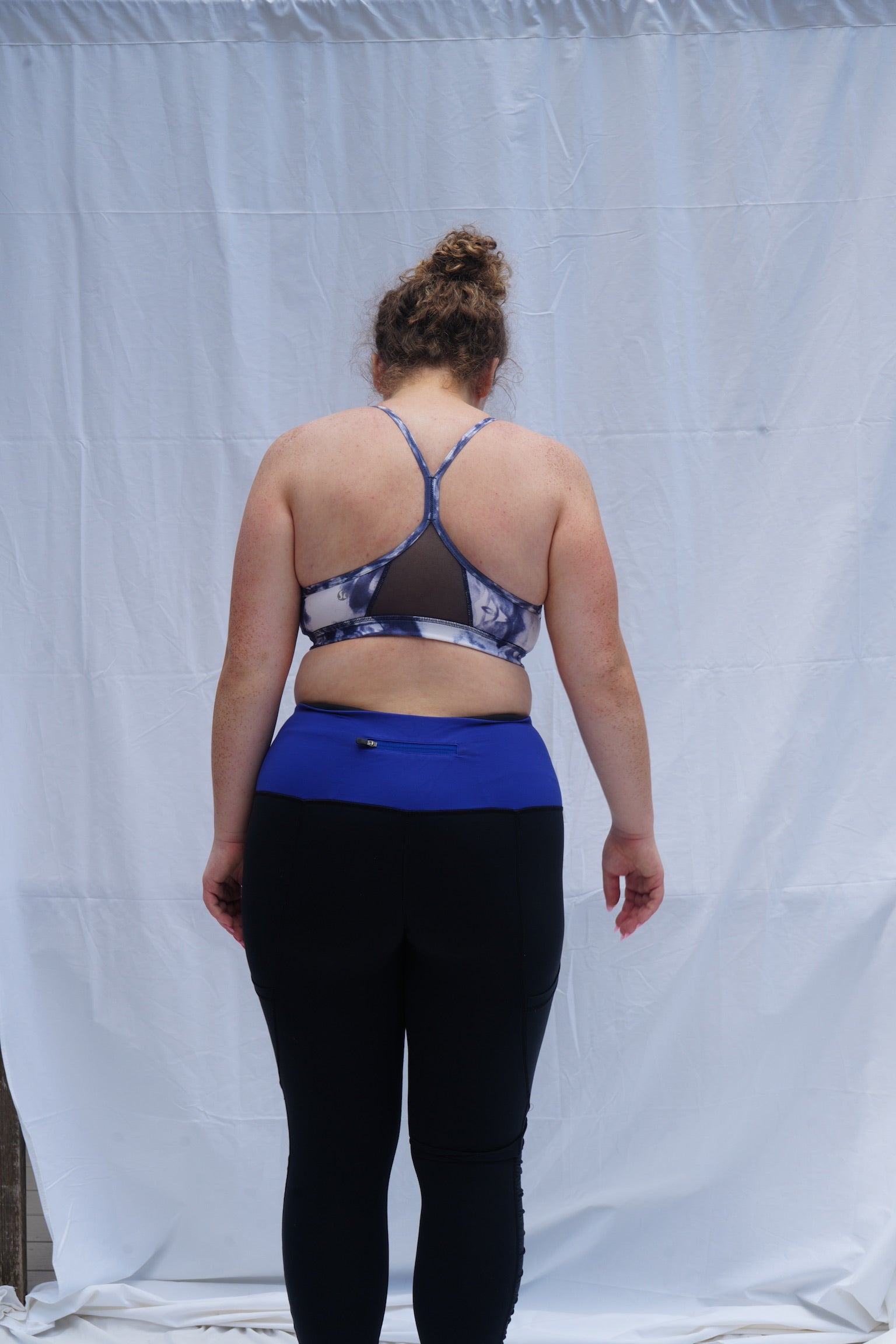 Lululemon Purple / Blue Tie Dye Flow Y Sports Bra