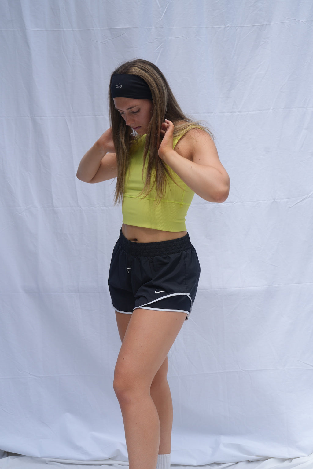 Nike Black & White Track Shorts
