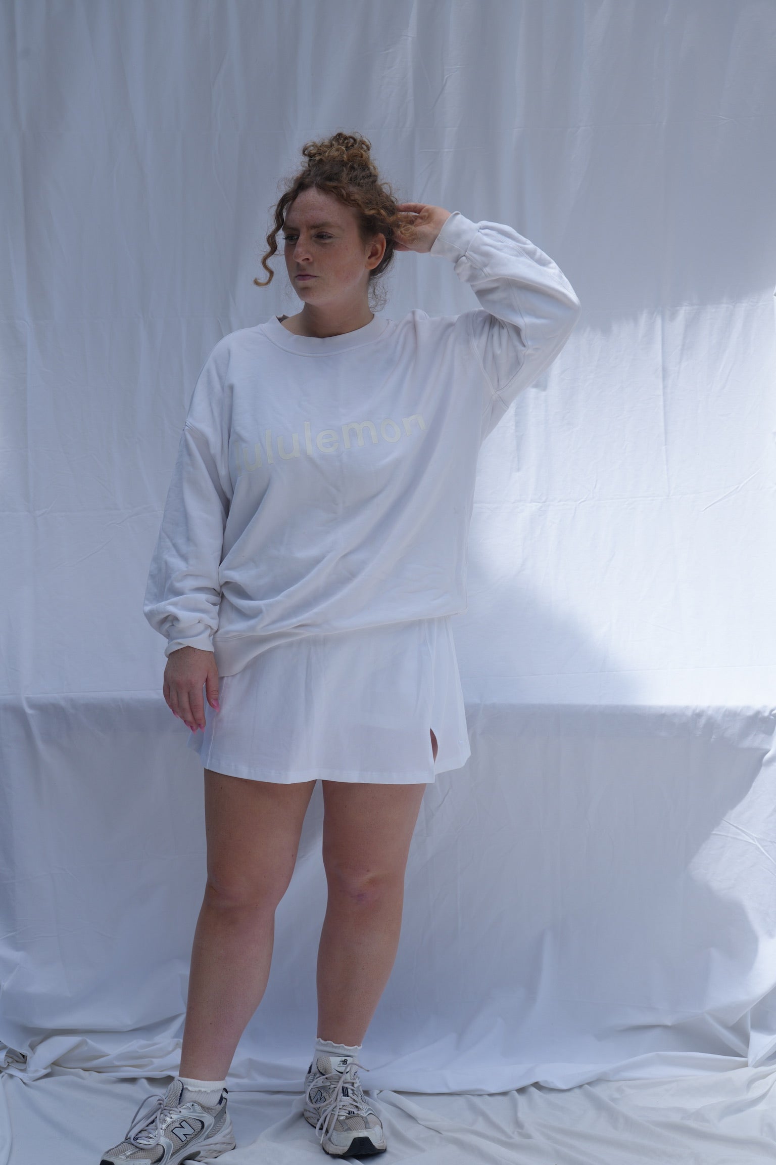 White Lululemon Crew Neck
