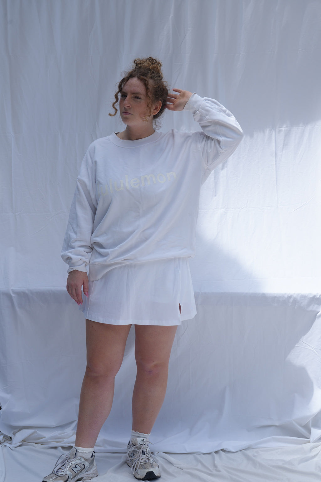 White Lululemon Crew Neck
