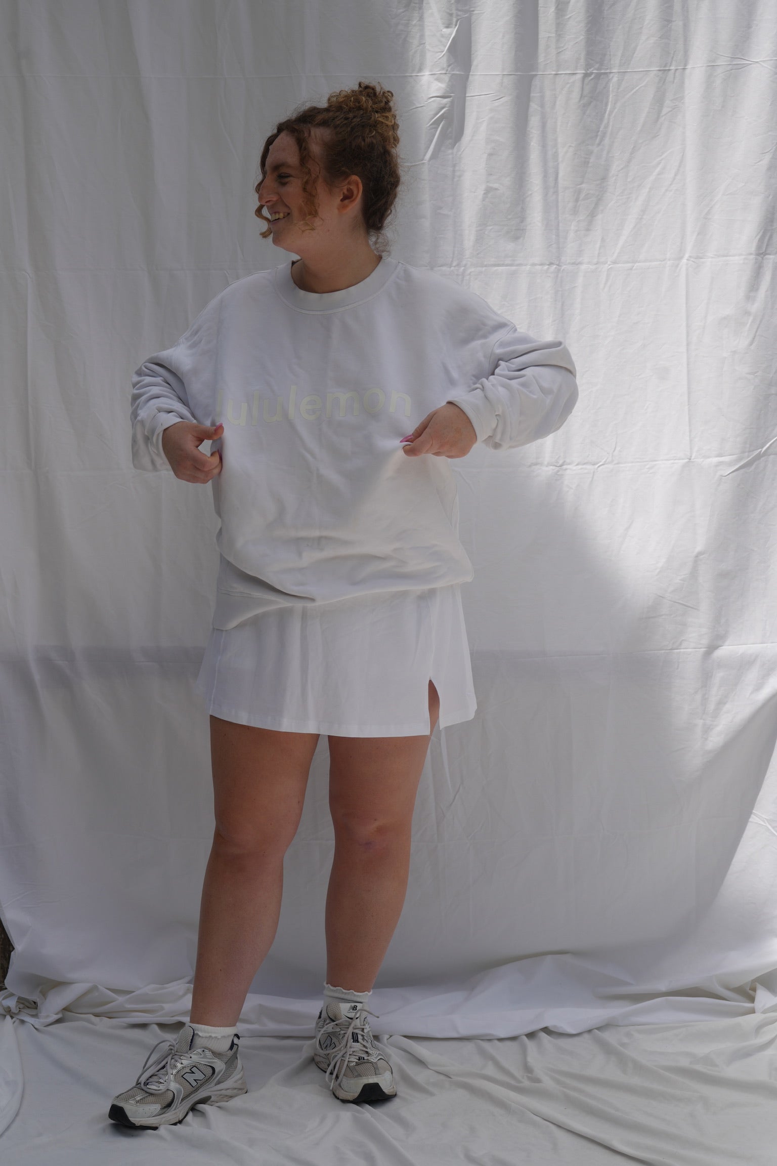 White Lululemon Crew Neck