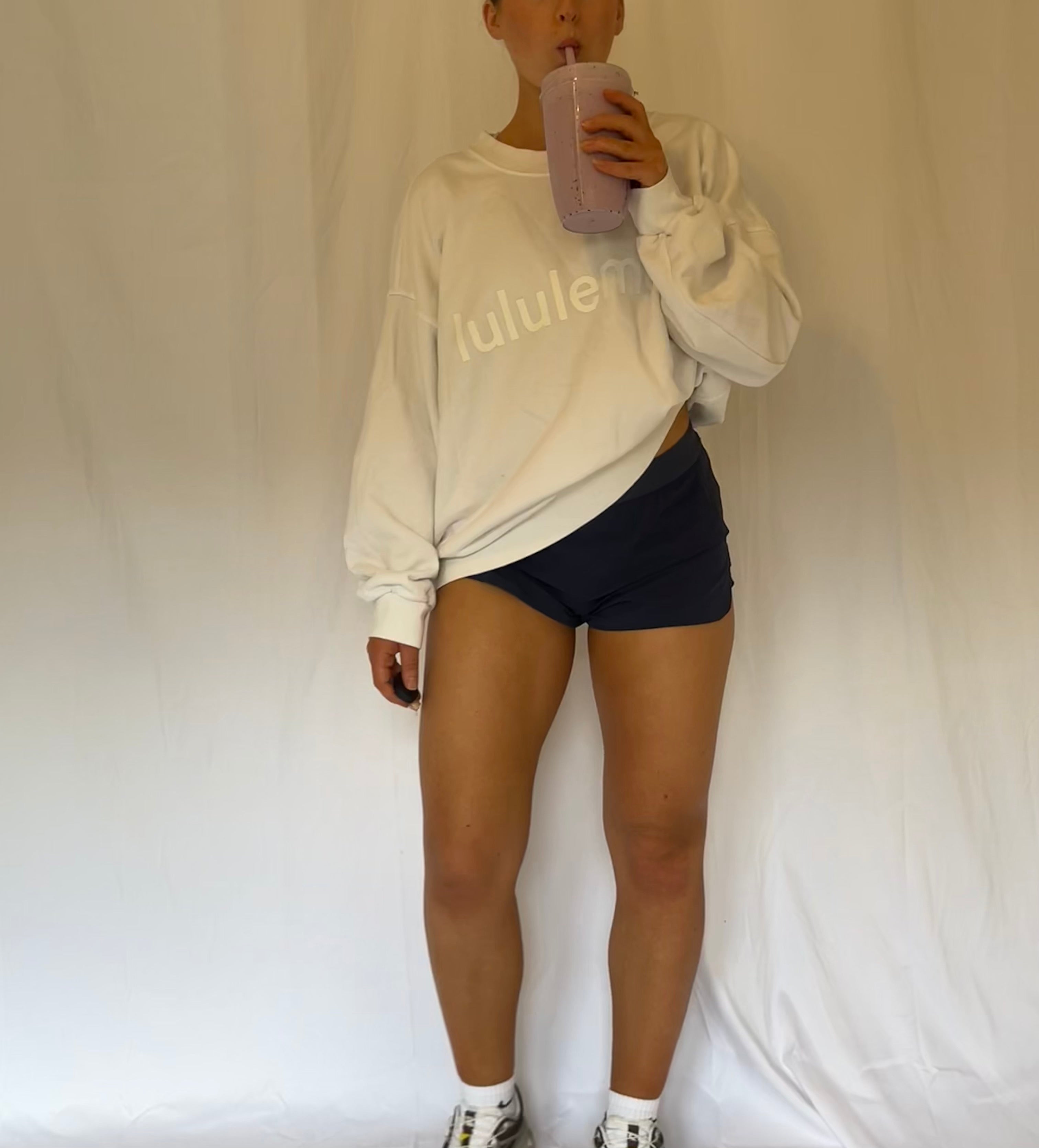 White Lululemon Crew Neck