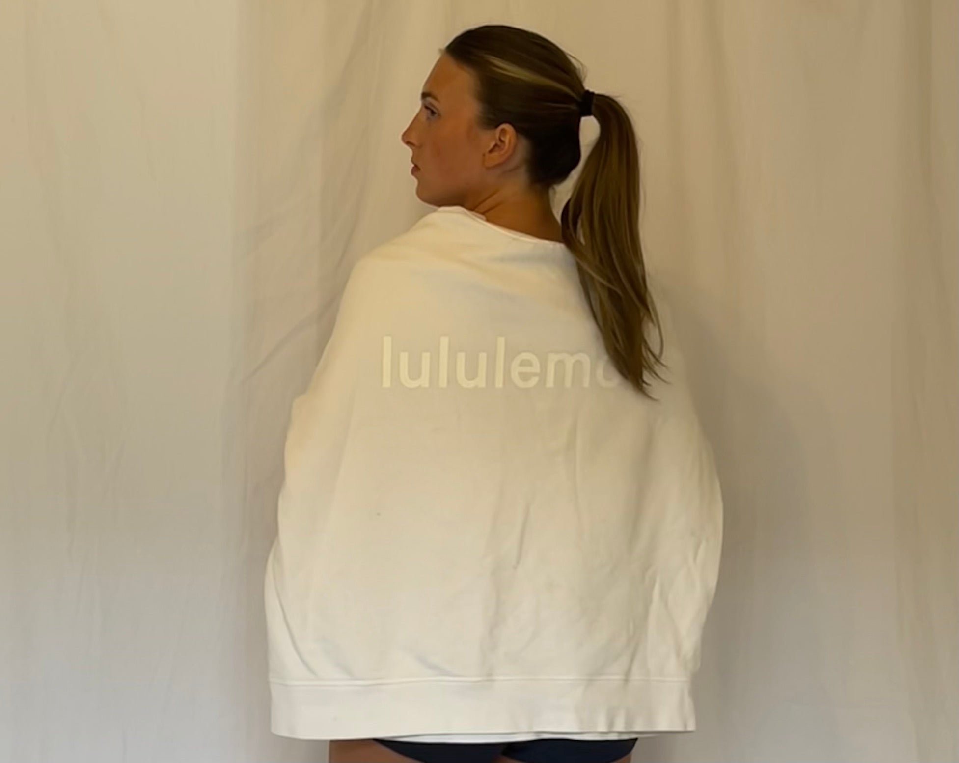 White Lululemon Crew Neck
