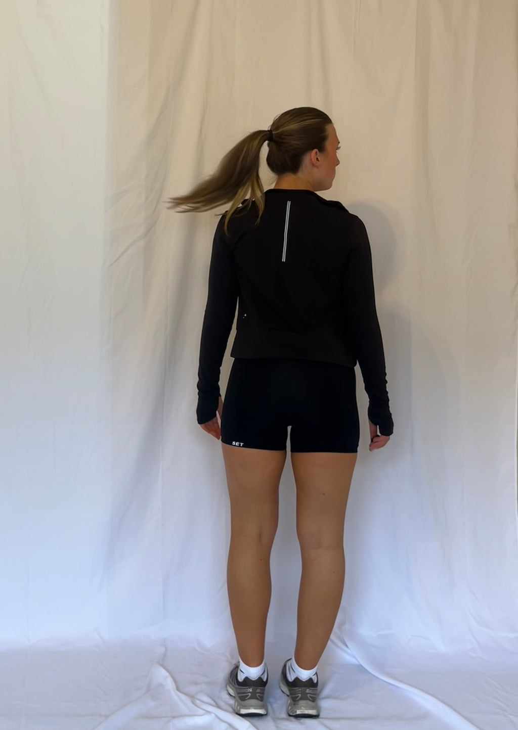 Black Full Zip Athletic Jacket